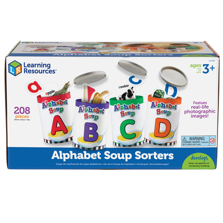 LEARNING RESOURCES Alphabet Soup Sorters 6801